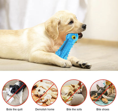 Dog Chew Toys, Dog Toys for Aggressive Chewers Medium Large Dogs Durable Squeaky Dog Toys Training and Teething Cleaning Dog Chew Toy for Dogs Indoor Outdoor Home Interactive Dog Toy